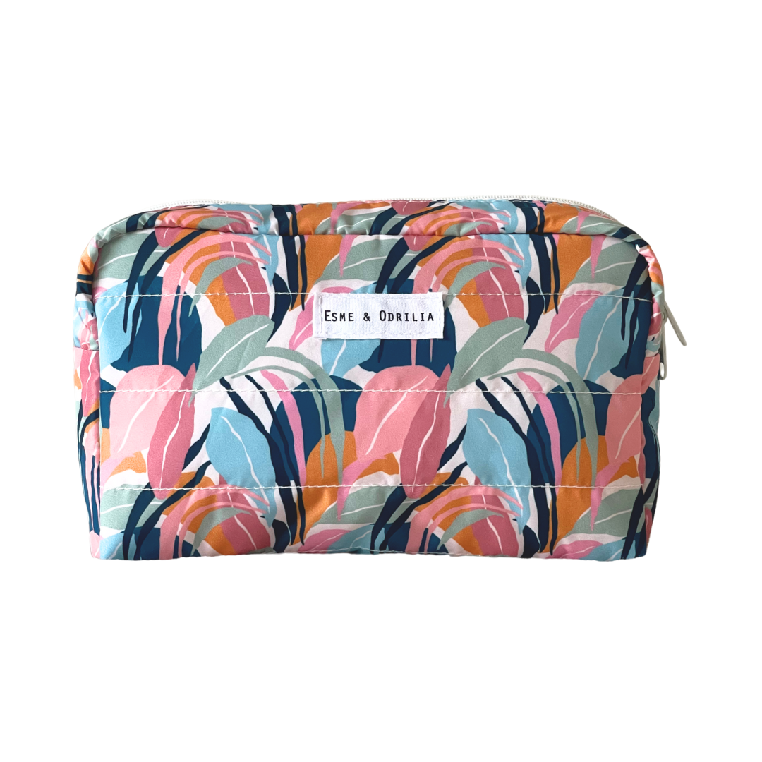 Neceser Cloudy Hojas Pasteles