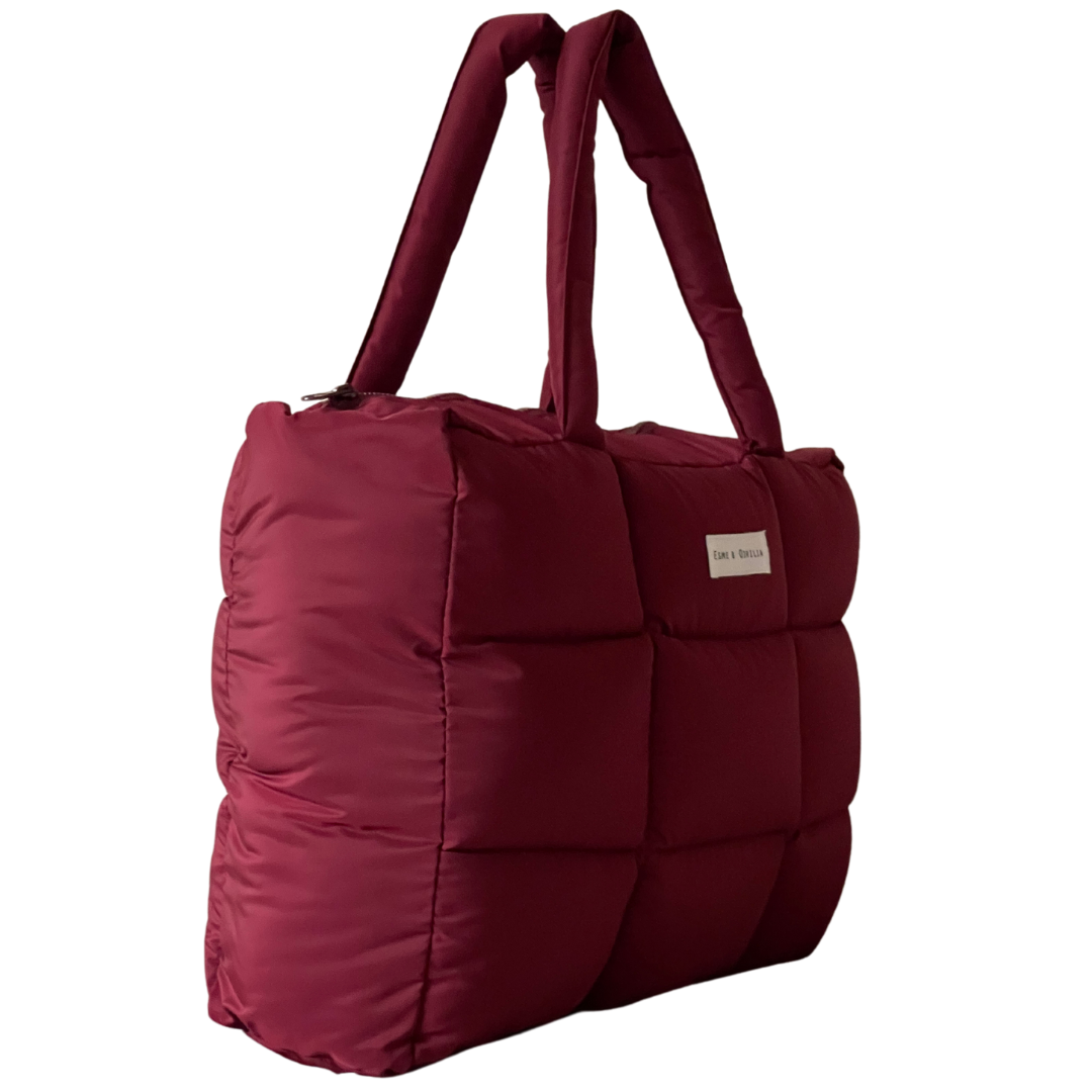 Puffer Tote Bag Scarlet