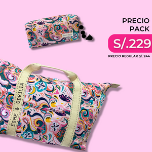 Pack Pink Paisley