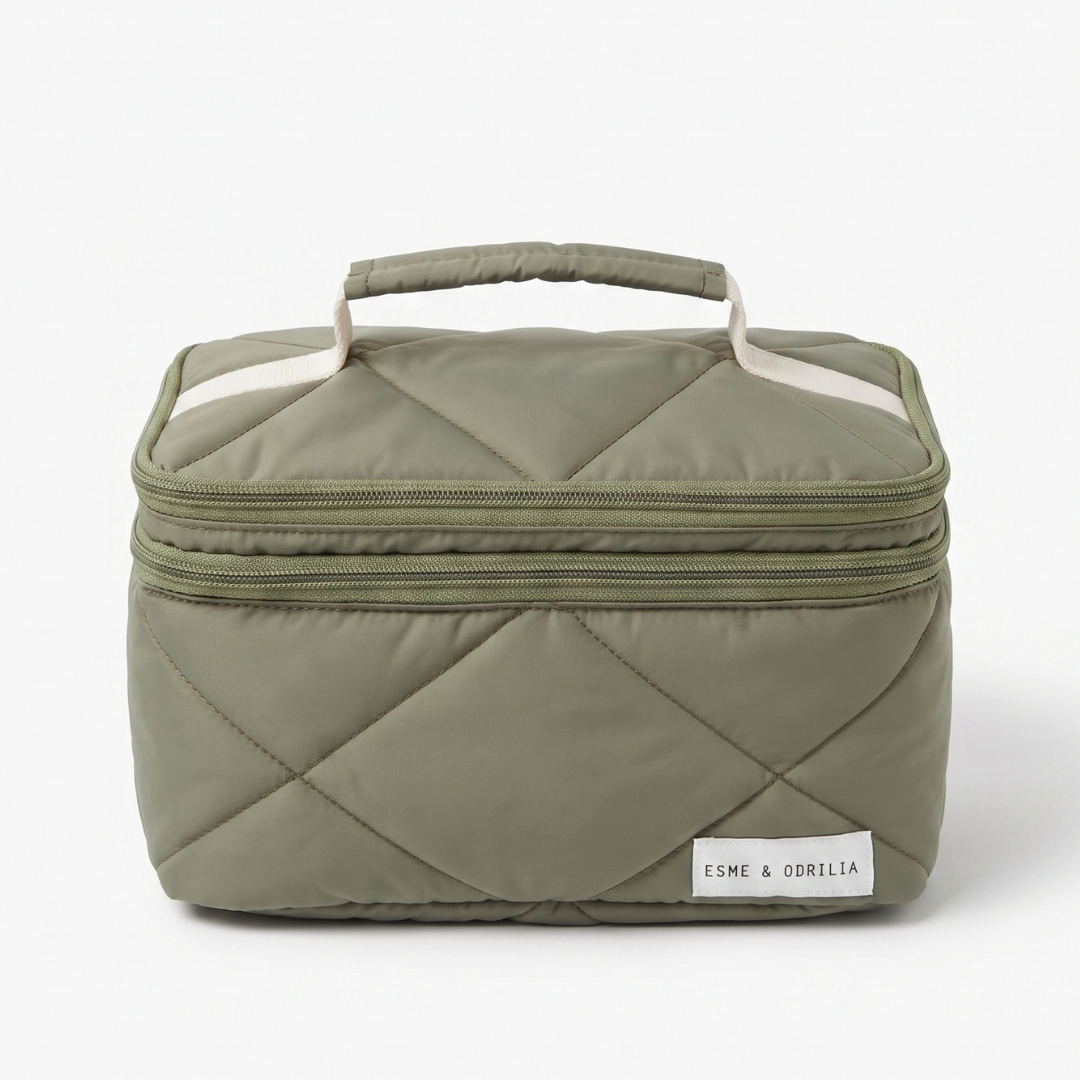 Neceser Oversized Verde Olivo