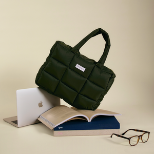 Puffer Tote Bag  Verde Militar
