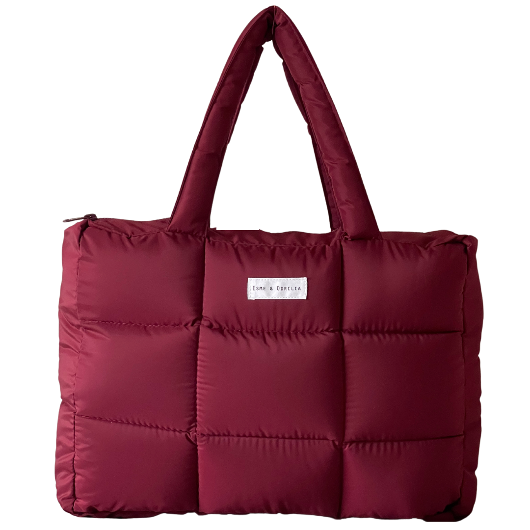 Puffer Tote Bag Scarlet