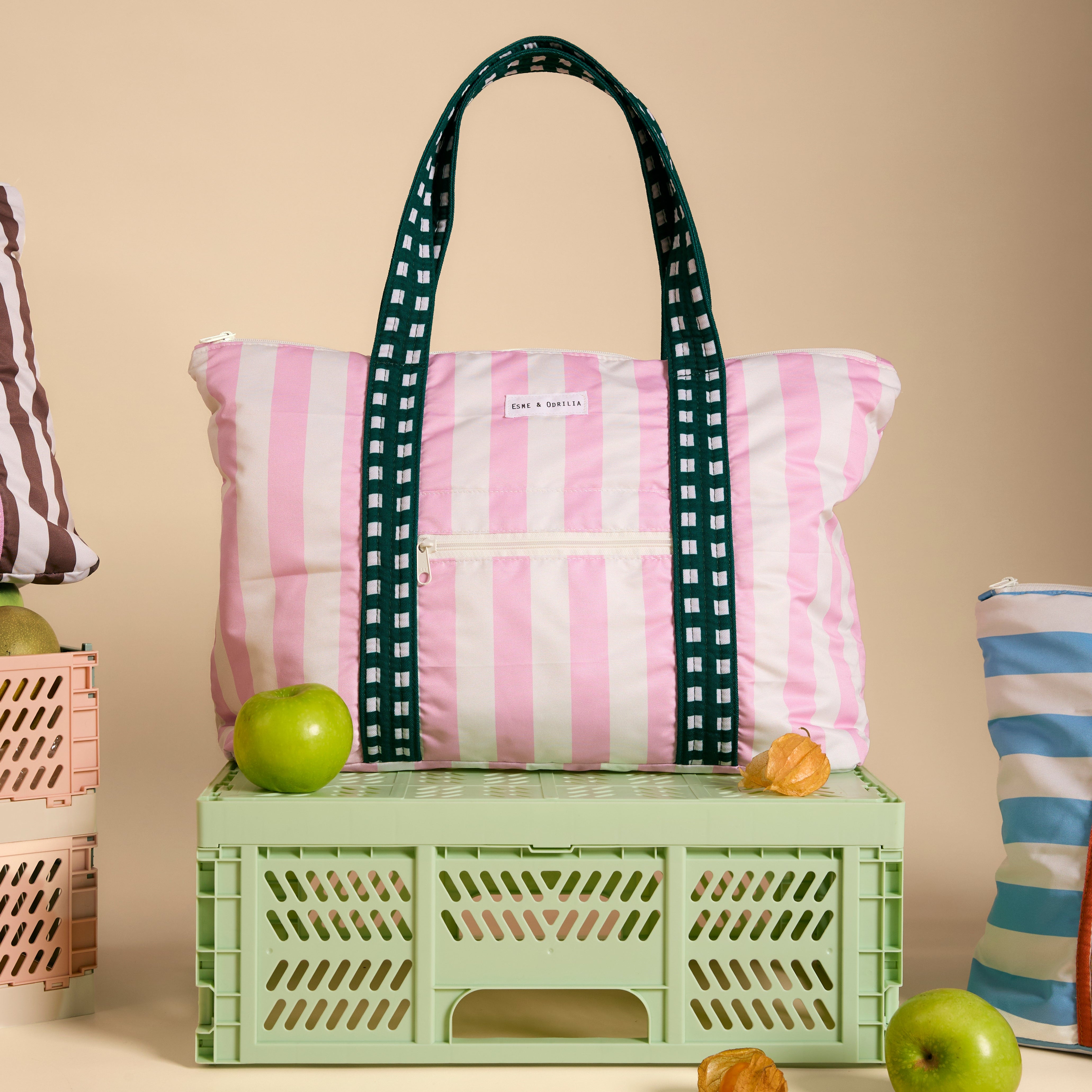 Watermelon Wave Summer Tote
