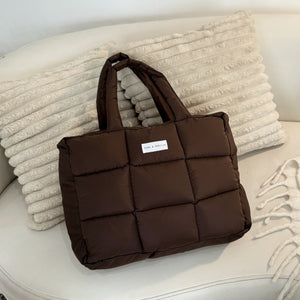 Puffer Tote Bag Chocolate