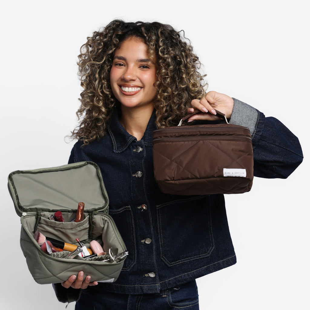 Neceser Oversized Verde Olivo