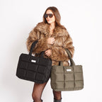 Puffer Tote Bag  Verde Militar