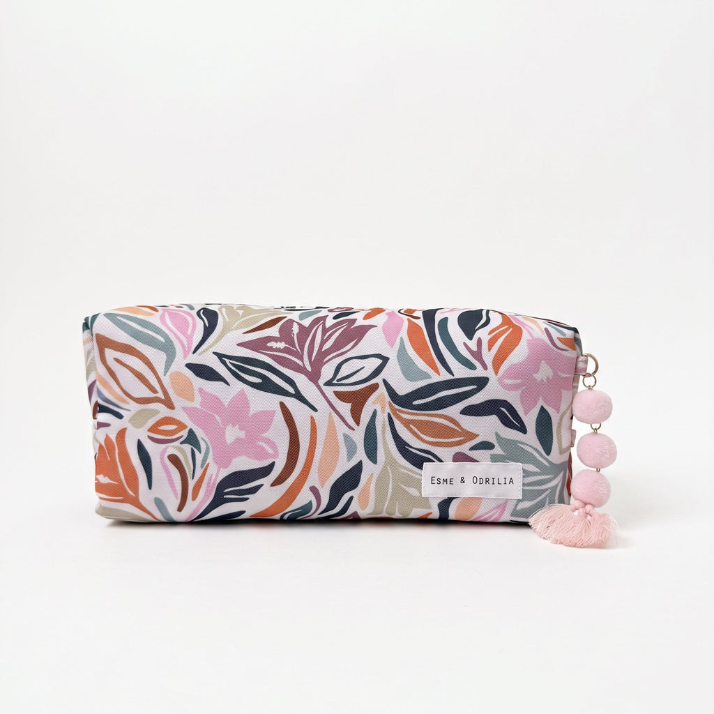 Neceser Rectangular Ondas Florales