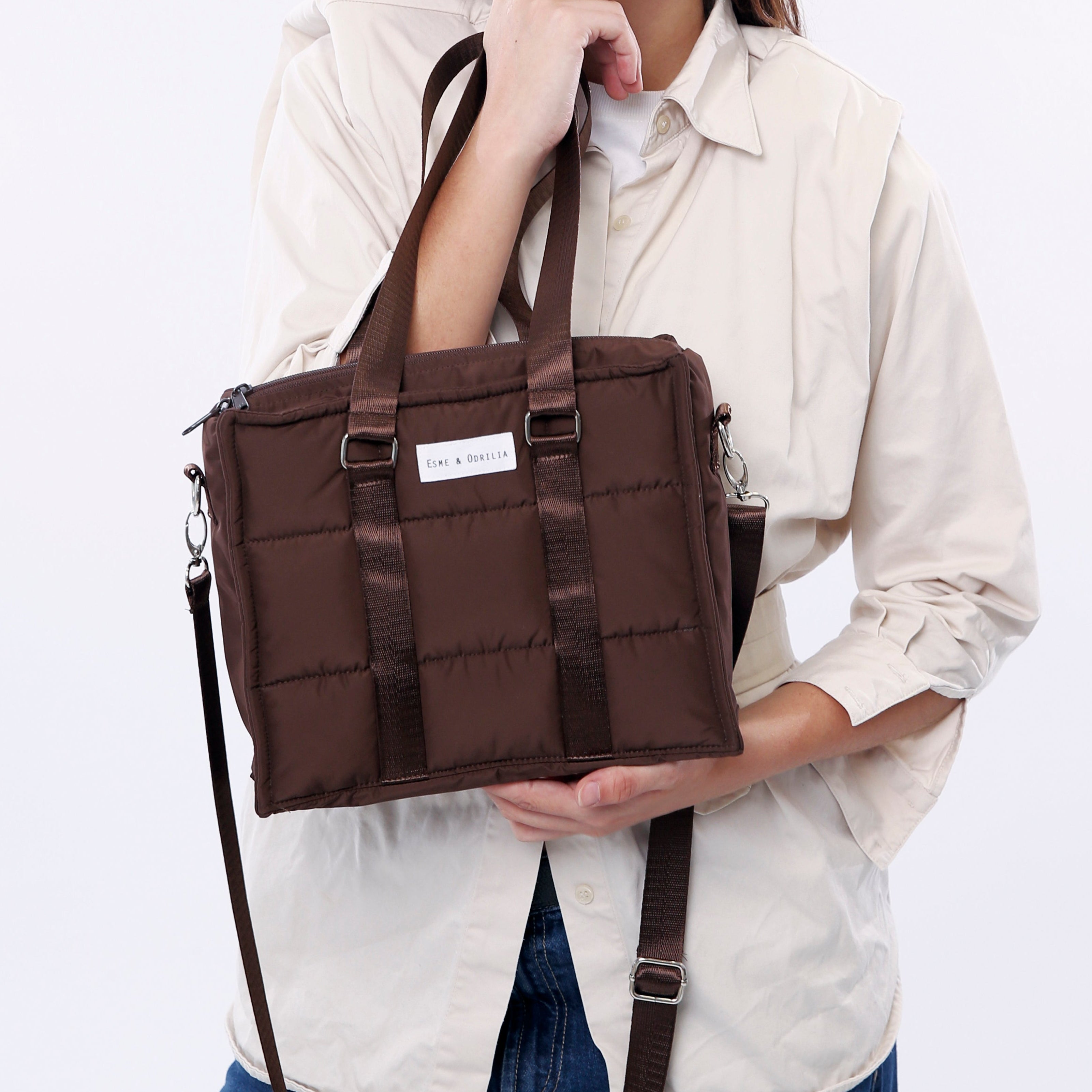 City Tote Mini Marrón