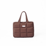 Cargar imagen en el visor de la galería, Puffer Tote Bag Chocolate
