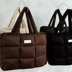 Cargar imagen en el visor de la galería, Puffer Tote Bag Chocolate
